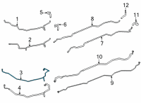 OEM 2021 Toyota Highlander Liquid Line Diagram - 88716-0E560