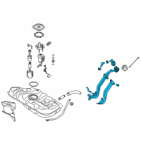 OEM Kia Forte Koup Filler Neck & Hose Assembly Diagram - 31030A7500
