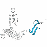 OEM 2018 Kia Forte Filler Neck & Hose Assembly Diagram - 31030A7500