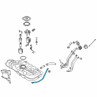 OEM Hyundai Elantra Coupe Band Assembly-Fuel Tank RH Diagram - 31211-3X000