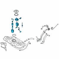 OEM 2013 Hyundai Elantra GT Complete-Fuel Pump Diagram - 31110-A5500