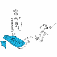 OEM 2014 Kia Forte5 Fuel Tank Assembly Diagram - 31150A7500