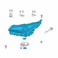 OEM 2018 Lexus NX300 Headlight Led Left Diagram - 81070-78190