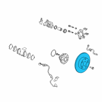 OEM 2014 Honda Crosstour Disk, Rear Diagram - 42510-TP6-A01