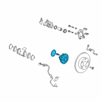 OEM Honda Accord Crosstour Bearing Assembly, Rear Hub Unit Diagram - 42200-TP7-A02