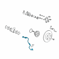 OEM 2014 Honda Crosstour Sensor Assembly, Rear Diagram - 57470-TP6-A02