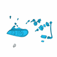 OEM Infiniti I35 Right Headlight Assembly Diagram - 26010-5Y825