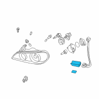 OEM 2004 Infiniti I35 Case Assembly-Head Lamp Adaptor Diagram - 26035-3Y405
