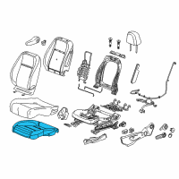 OEM 2015 Chevrolet Trax Seat Cushion Pad Diagram - 95077849
