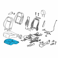 OEM 2017 Chevrolet Trax Seat Cushion Pad Diagram - 95077849