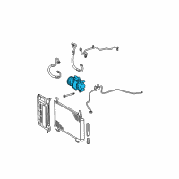 OEM 2009 Toyota Yaris Compressor Assembly Diagram - 88310-52481