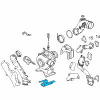 OEM 2012 GMC Sierra 2500 HD Heat Shield Diagram - 12638439