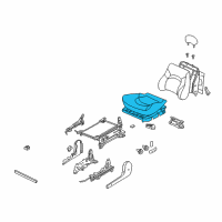 OEM 2004 Kia Optima Cushion Assembly-Front Seat, L Diagram - 881003C001BTF