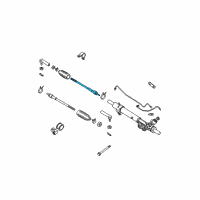 OEM 2015 Nissan Xterra Socket Assy-Tie Rod, Inner Diagram - 48521-EA000