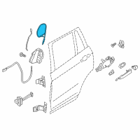 OEM 2017 BMW X3 Bowden Cable, Outside Door Handle, Rear Diagram - 51-22-7-319-353