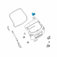 OEM 2016 Infiniti QX50 Hinge Assy-Back Door, RH Diagram - 90400-1BA0A
