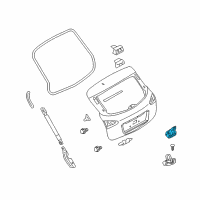 OEM 2015 Infiniti QX50 Lock Back Door Diagram - 90502-1BA0B