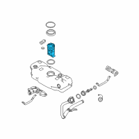 OEM 2004 Chevrolet Aveo Fuel Gauge Sending Unit Diagram - 96447657