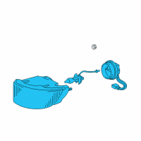 OEM 1997 Lexus ES300 Lamp Assy, Fog, LH Diagram - 81220-33080