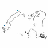 OEM 2014 Lincoln MKZ Inlet Pipe Clamp Diagram - -W527358-S444