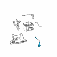 OEM 2005 Ford Thunderbird Hold Down Diagram - XW4Z-10756-AG