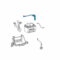 OEM 2002 Lincoln LS Negative Cable Diagram - XW4Z-14301-AA