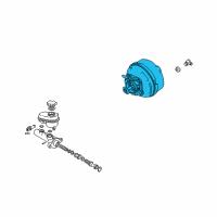 OEM 2004 Cadillac SRX Booster, Power Brake Diagram - 88967237