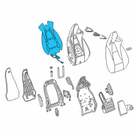 OEM 2020 Buick Regal Sportback Seat Back Heater Diagram - 13515186