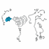 OEM BMW M850i xDrive Gran Coupe SET WASTEGATE VALVE ACTUATOR Diagram - 11-65-8-485-182