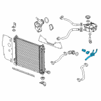 OEM 2009 Saturn Vue Thermostat Housing Diagram - 12689039