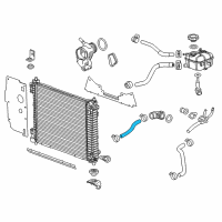 OEM Cadillac Upper Hose Diagram - 20795716