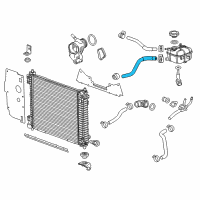 OEM 2013 Cadillac SRX Reservoir Hose Diagram - 20795780