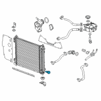 OEM 2010 GMC Terrain Radiator Drain Plug Diagram - 15781370