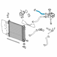 OEM Cadillac SRX By-Pass Hose Diagram - 20795777