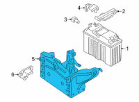 OEM BMW M340i BATTERY TRAY PLUS DUAL STORA Diagram - 61-21-6-832-935