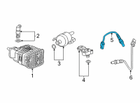 OEM Cadillac CT5 Upper Oxygen Sensor Diagram - 12696688