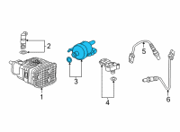 OEM 2020 Cadillac CT5 Purge Valve Diagram - 12678817