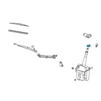 OEM Pontiac Cap, Windshield Washer Solvent Container Diagram - 88972404