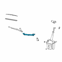 OEM 2008 Pontiac Vibe Transmission, Windshield Wiper Diagram - 88969919