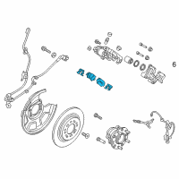 OEM 2018 Kia Optima Pad Kit-Rear Disc Brake Diagram - 58302D5A50