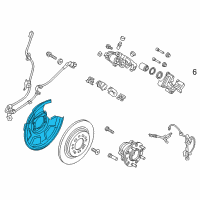 OEM 2017 Hyundai Sonata Cover-Dust Rear, RH Diagram - 58244-C1500