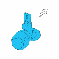 OEM 2001 Chevrolet Corvette Lamp Asm-Front Fog Diagram - 10438855