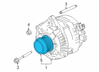 OEM 2022 Ford F-150 PULLEY Diagram - ML3Z-10344-A