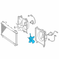 OEM 1999 Toyota Solara Fan Blade Diagram - 16361-0A030