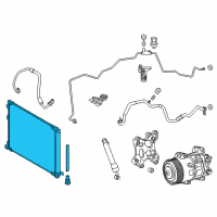 OEM 2016 Lexus NX200t CONDENSER Assembly Diagram - 88460-78010