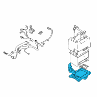 OEM 2005 Chrysler Sebring Tray-Battery Diagram - MR469844