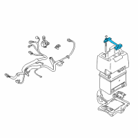 OEM Chrysler Holder-Battery Diagram - MR368973