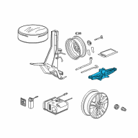OEM Acura Jack Assembly, Pantograph Diagram - 89310-S5D-A12
