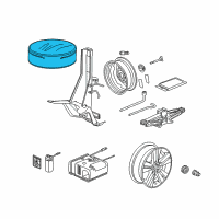 OEM Acura Cover, Tire (Black) Diagram - 84615-SX0-G00ZD