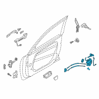 OEM 2015 Kia Cadenza Latch & ACTUATOR Ass Diagram - 813103R100AS